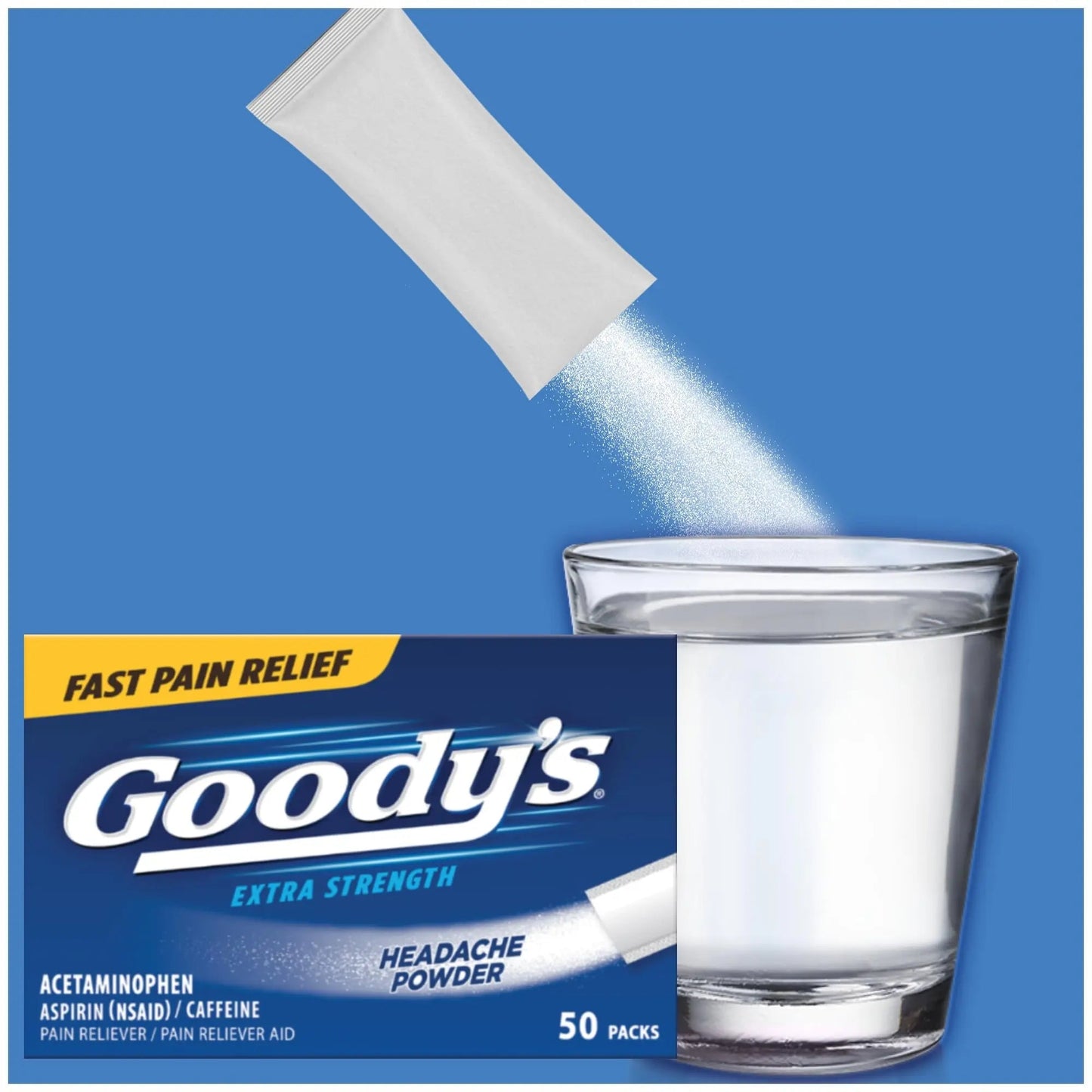 Goody's Extra Strength Headache Powders 50 ea (Pack of 6) - dailyvitalstore