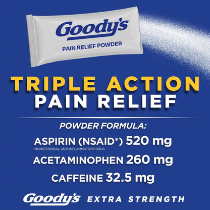 Goody's Extra Strength Headache Powders 50 ea (Pack of 6) - dailyvitalstore