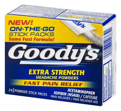 Goody's Extra Strength Powders | Fast Pain Relief | Aspirin & Caffeine | 24 Count - dailyvitalstore