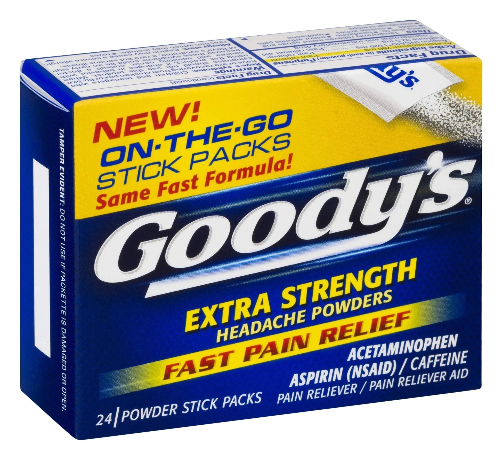 Goody's Extra Strength Powders | Fast Pain Relief | Aspirin & Caffeine | 24 Count - dailyvitalstore
