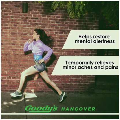 Goody's Hangover Relief Powder, Dual Action Fast Headache Pain Relief with Aspirin and Caffeine, Berry Citrus Flavor, 16 Count - dailyvitalstore