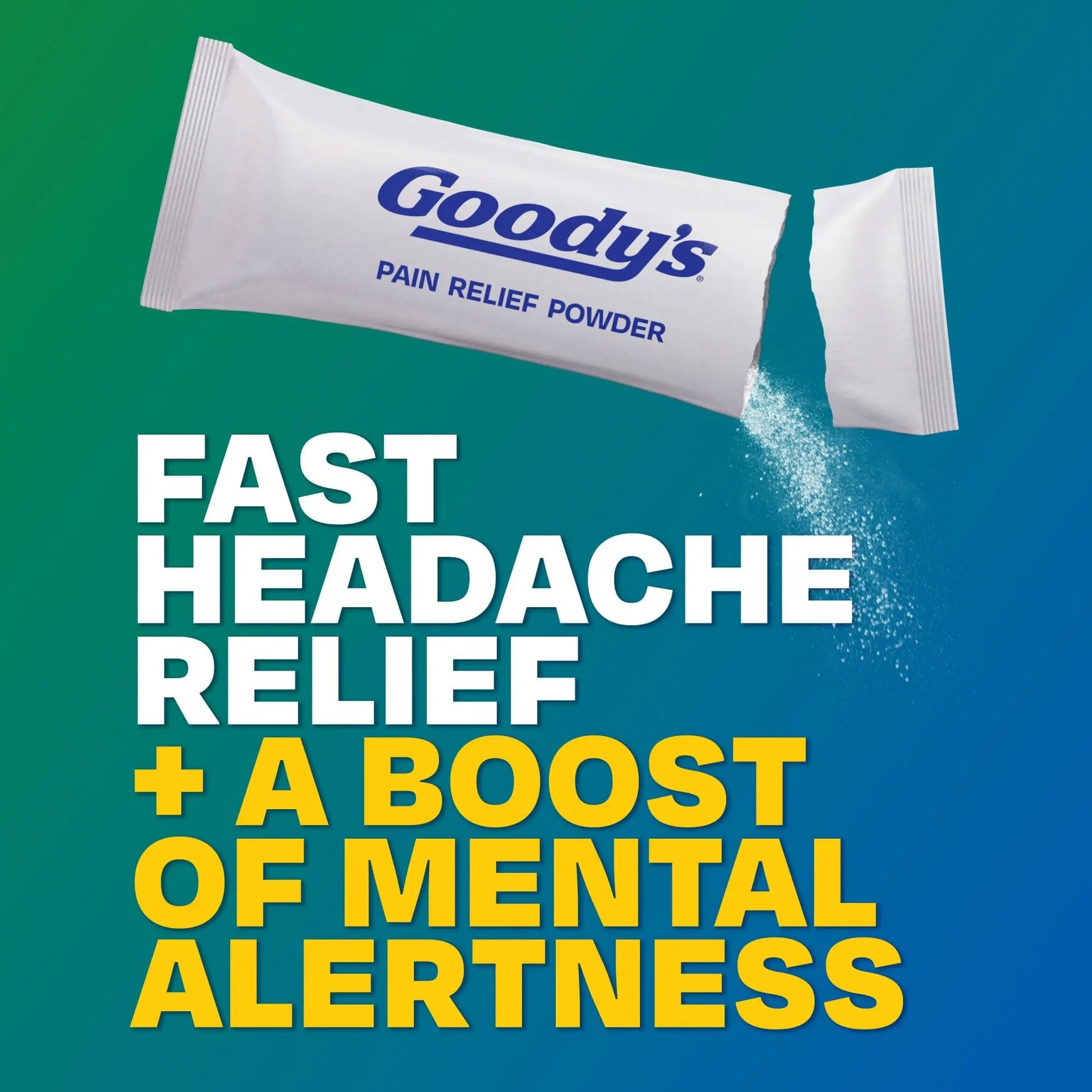 Goody’s Headache Relief Plus Mental Alertness Powder, with Aspirin and Caffeine, Strawberry Citrus Flavor, 16 Count - dailyvitalstore