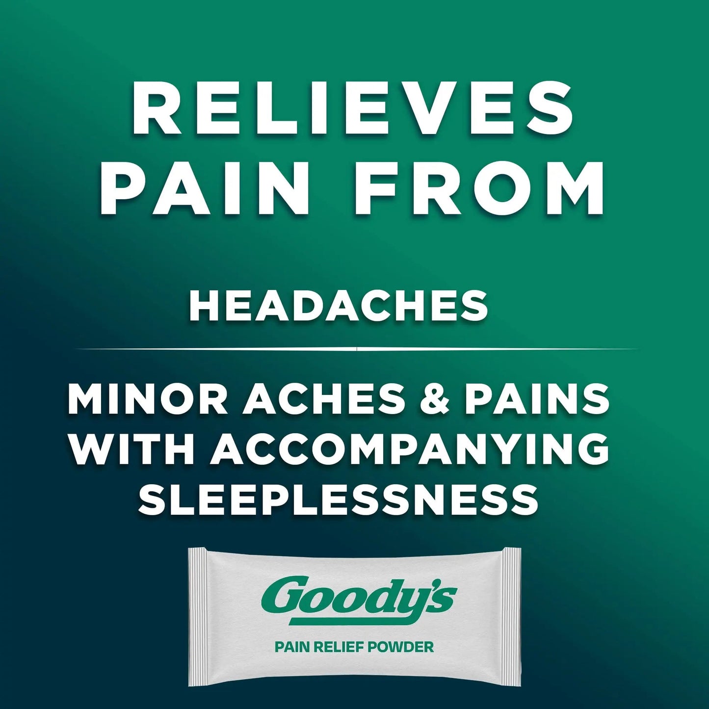 Goody's Nighttime Powder, Pain Reliever & Sleep Aid with Acetaminophen & Diphenhydramine Citrate, Caffeine Free, 16 Count - dailyvitalstore