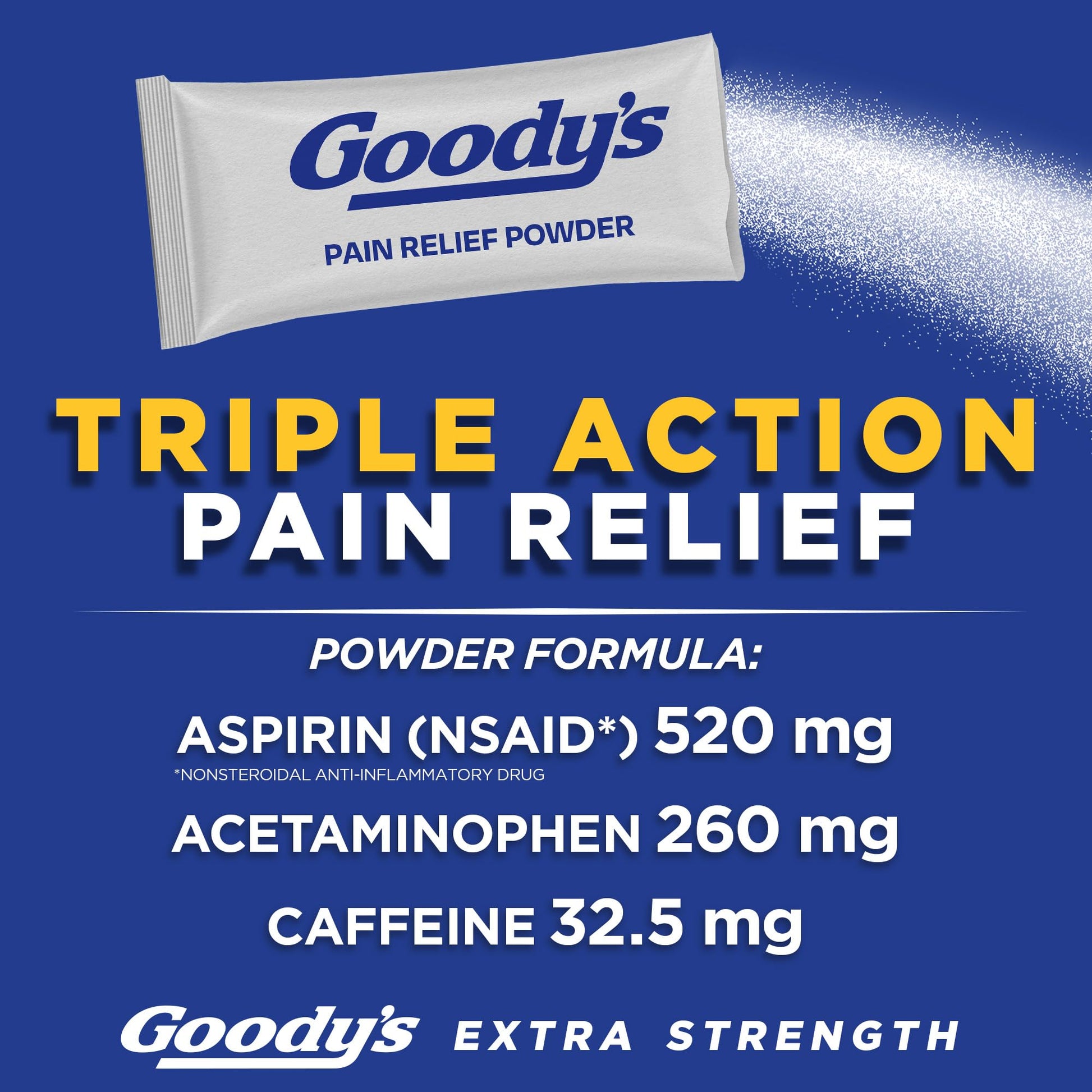 Goody's Pain Relief Powders, Extra Strength Headache Powder, 50 ct (Pack of 1) - dailyvitalstore