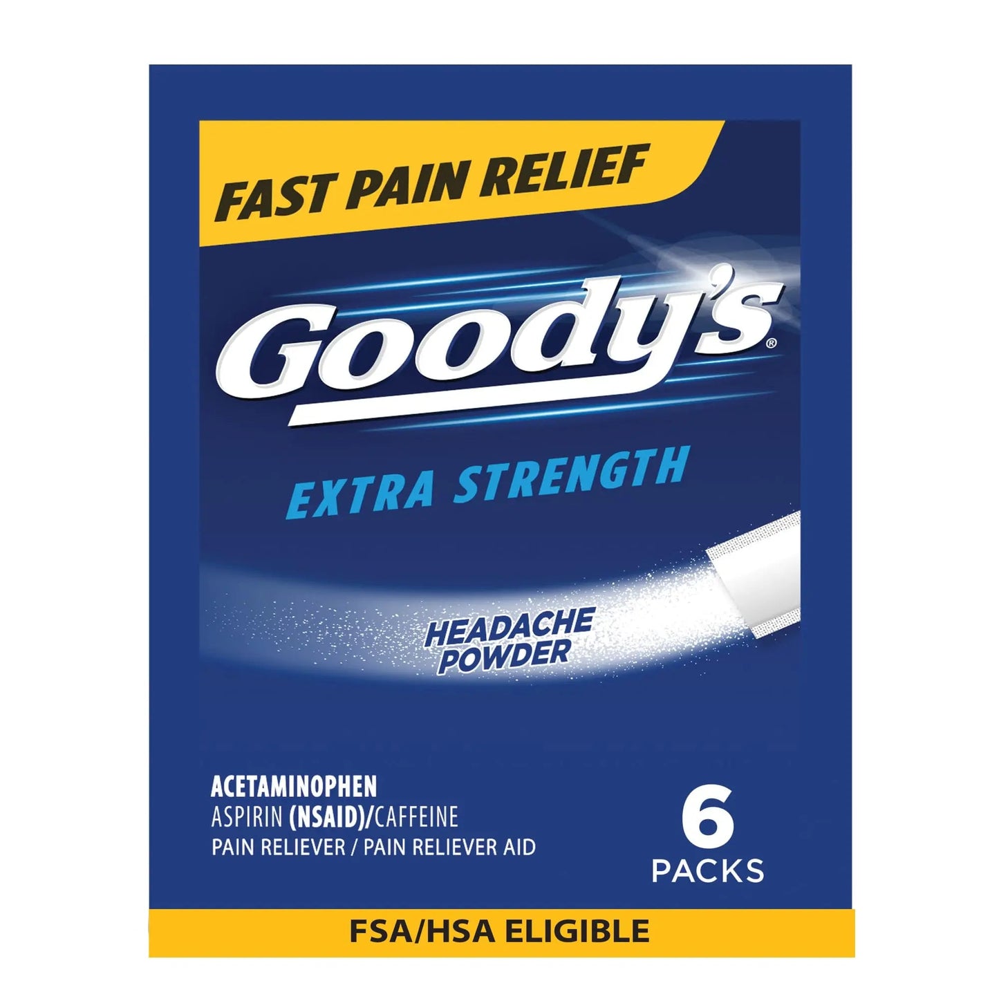 Goody's Pain Relief Powders, Extra Strength Headache Powder, 6 ct (Pack of 1) - dailyvitalstore