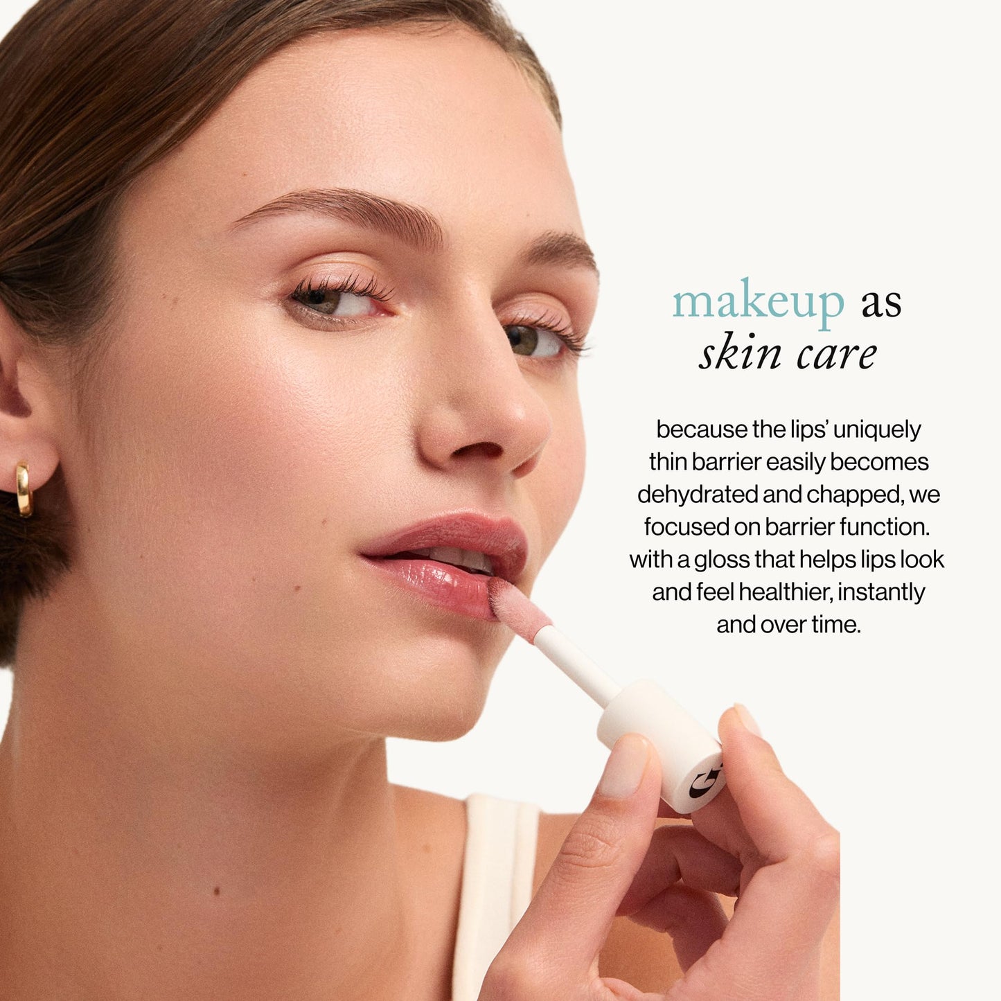 goop Beauty Hydra-Barrier Gel Gloss | Hydrating Lip Gloss to Moisturize & Plump Lips | Hyaluronic Acid & Vitamin E | Blossom - Sheer Petal Pink | 0.13 oz - dailyvitalstore