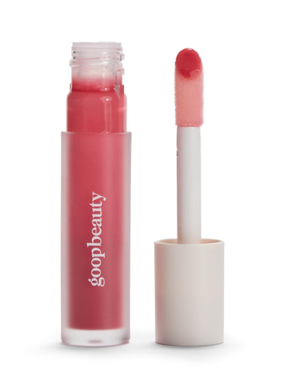 goop Beauty Hydra-Barrier Gel Gloss | Hydrating Lip Gloss to Moisturize & Plump Lips | Hyaluronic Acid & Vitamin E | Blossom - Sheer Petal Pink | 0.13 oz - dailyvitalstore