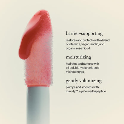 goop Beauty Hydra-Barrier Gel Gloss | Hydrating Lip Gloss to Moisturize & Plump Lips | Hyaluronic Acid & Vitamin E | Blossom - Sheer Petal Pink | 0.13 oz - dailyvitalstore