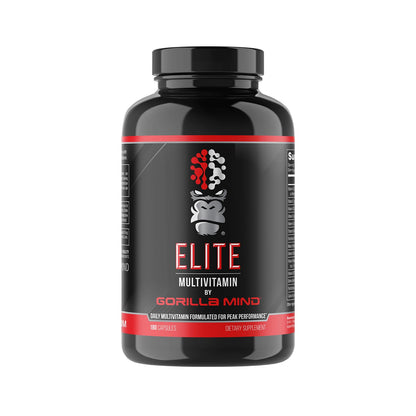 Gorilla Mind Elite Multi-Vitamin (180 Capsules) – Daily Multivitamin Formulated for Peak Performance | 27 Nutrients to Backfill Micronutrient Shortcomings - dailyvitalstore
