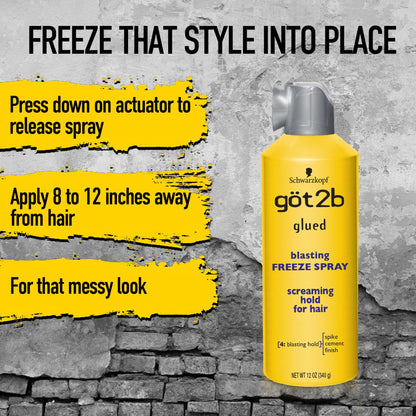 Got2b Glued Blasting Freeze Hairspray, 12 oz, Pack of 2 - dailyvitalstore