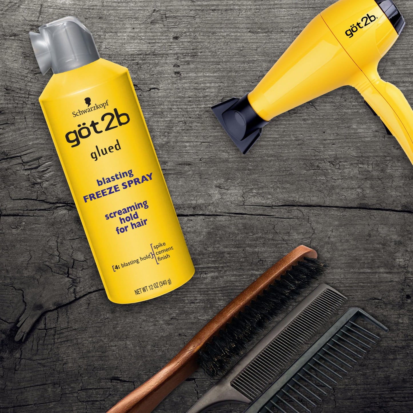 Got2b Glued Blasting Freeze Hairspray, 12 oz, Pack of 2 - dailyvitalstore