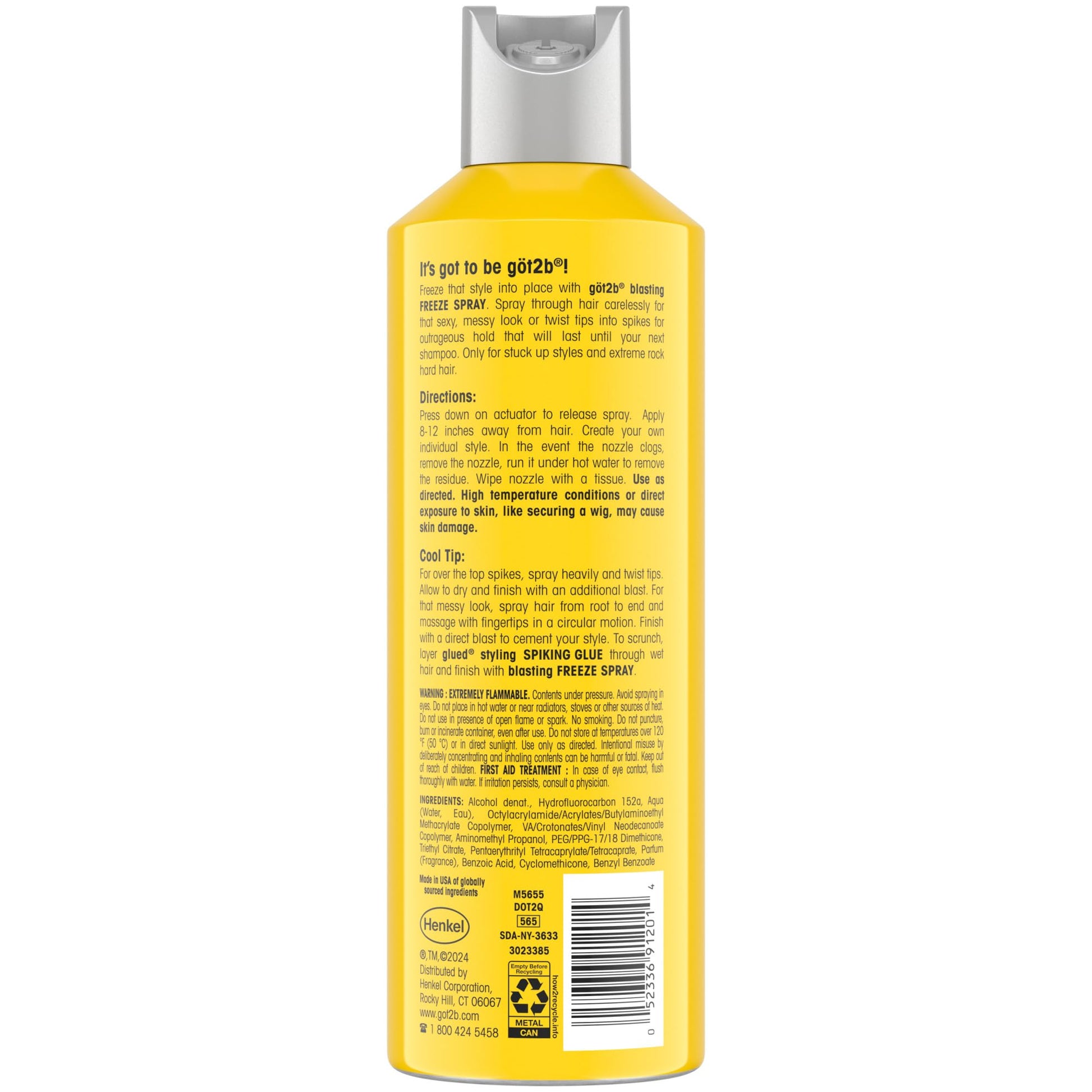 Got2b Glued Blasting Freeze Hairspray, 12 oz, Pack of 2 - dailyvitalstore