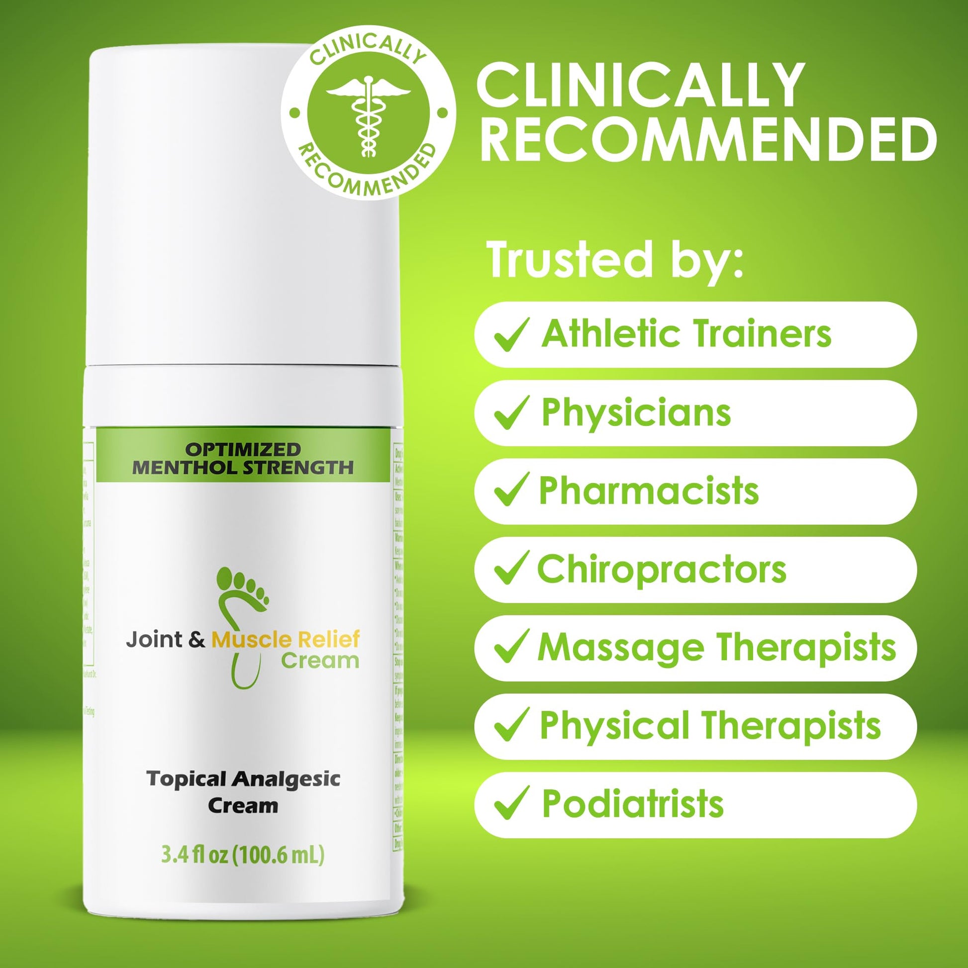 Gout and You Extra Strength Optimized Menthol Joint Discomfort Relief Cream for Joint Flare-Ups, Tendon, Muscle Ache - Fast Acting Joint Discomfort Relieving Rub with 19 Ingredients - dailyvitalstore