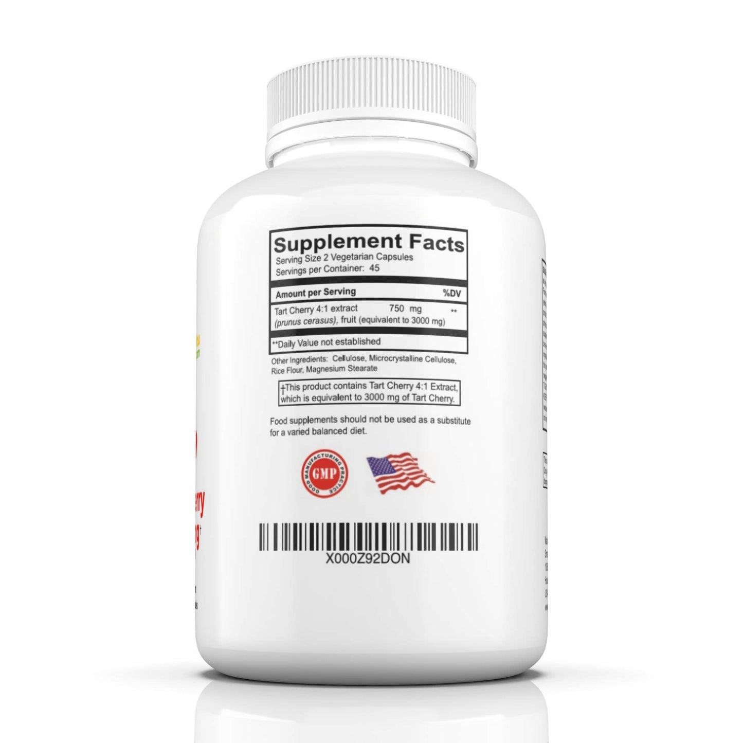 Gout and You Tart Cherry Extract | 3000 mg Per Serving | 90 Vegetarian Capsules | Gluten-Free - dailyvitalstore