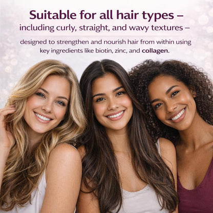 Grab The Gold Hair Skin & Nails Vitamins for Women | Gummies with 6000mcg Biotin & Collagen | 10 Essential Vitamin & Minerals | Gluten-Free, Non-GMO, Passion Fruit Flavor | 1 Month Supply, Made in USA - dailyvitalstore