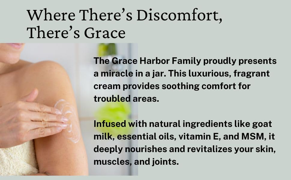 Grace Harbor MSM Cream – Variety 3 Pack – Daily Skin, Joint and Muscle Rub – Best Goat Milk Unscented Baby Lotion for Severly Dry Skin – Therapeutic Essential Oils and Fragrance Free – 4 oz - dailyvitalstore