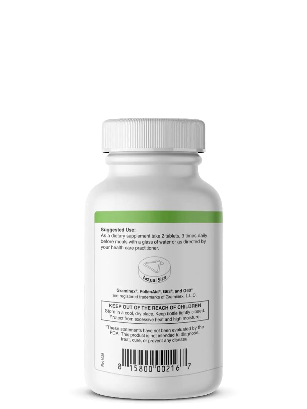 Graminex PollenAid Prostate Supplement: All Natural Prostate Support for Bladder Control & Urinary Tract Health, Rye Pollen Extract Made in USA, 90 Tablets - dailyvitalstore