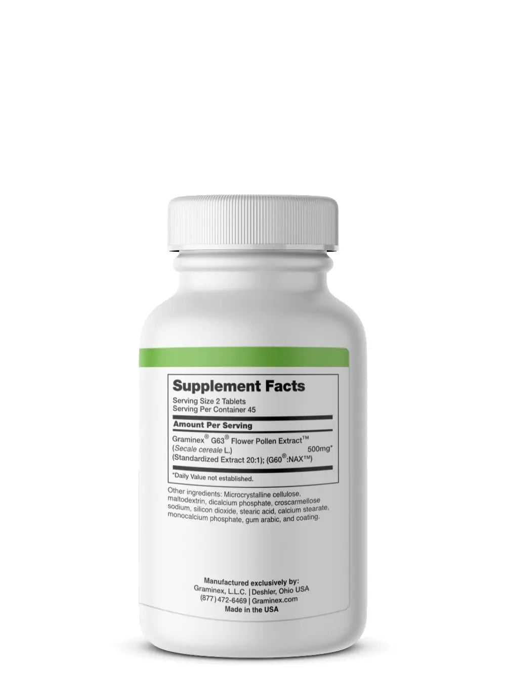 Graminex PollenAid Prostate Supplement: All Natural Prostate Support for Bladder Control & Urinary Tract Health, Rye Pollen Extract Made in USA, 90 Tablets - dailyvitalstore