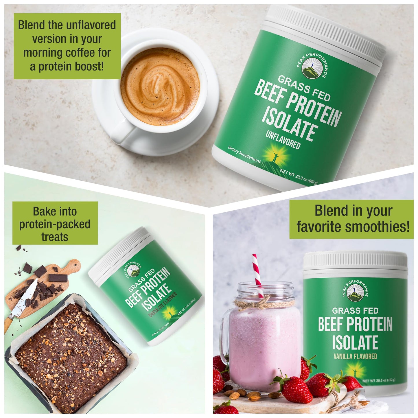 Grass Fed Beef Protein Powder - Lactose Free Great Tasting Beef Protein Isolate. Complete Animal Based Non Dairy Paleo Carnivore Supplement for Prime Muscle Building. No Whey. Unflavored - dailyvitalstore