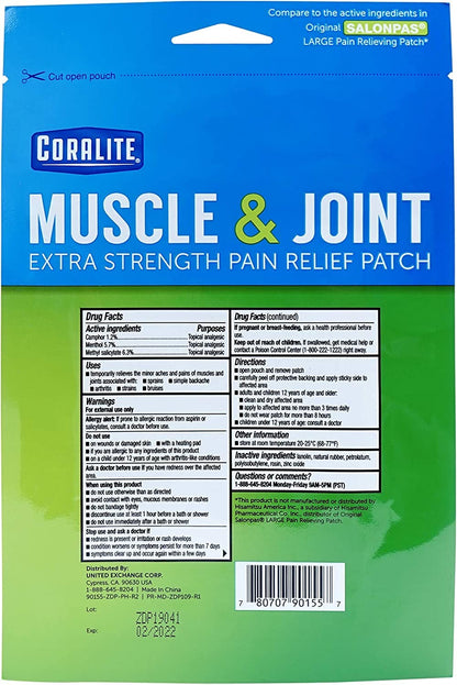 Great Lakes Wholesale 8070790155 2Ct Heat Pain Patch Health Products - dailyvitalstore