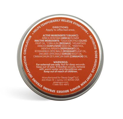 Green Goo Natural Skin Care Salve, Pain Relief with Arnica,1.82 Ounce Large Tin - dailyvitalstore
