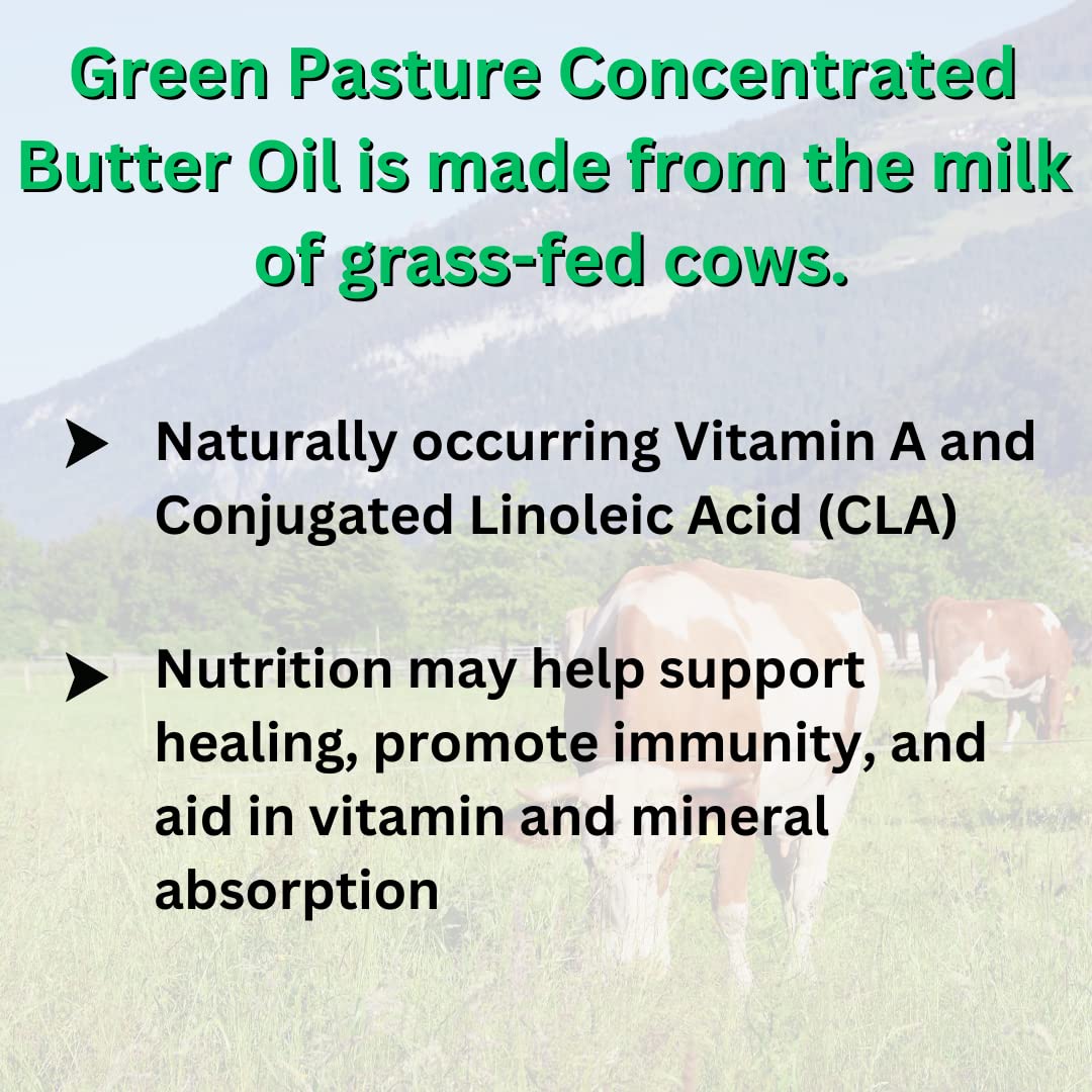 Green Pasture Fermented Cod Liver Oil & Butter Oil Blend - Wild Alaska Cod, Vitamins A & D, Omega-3-6-9, MSC Certified, 120 Capsules - dailyvitalstore