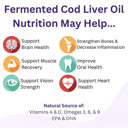 Green Pasture Fermented Cod Liver Oil & Butter Oil Blend - Wild Alaska Cod, Vitamins A & D, Omega-3-6-9, MSC Certified, 120 Capsules - dailyvitalstore