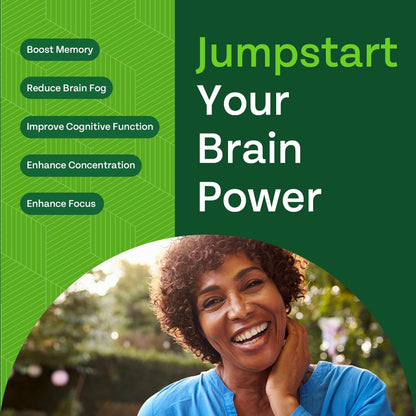 GREEN VALLEY NATURALS - Advanced Brain Power - Supports Healthy, Normal Brain Function, Focus and Concentration, clinically formulated to Support Healthy Brain Clarity. (1 Bottle, 60, Count) - dailyvitalstore