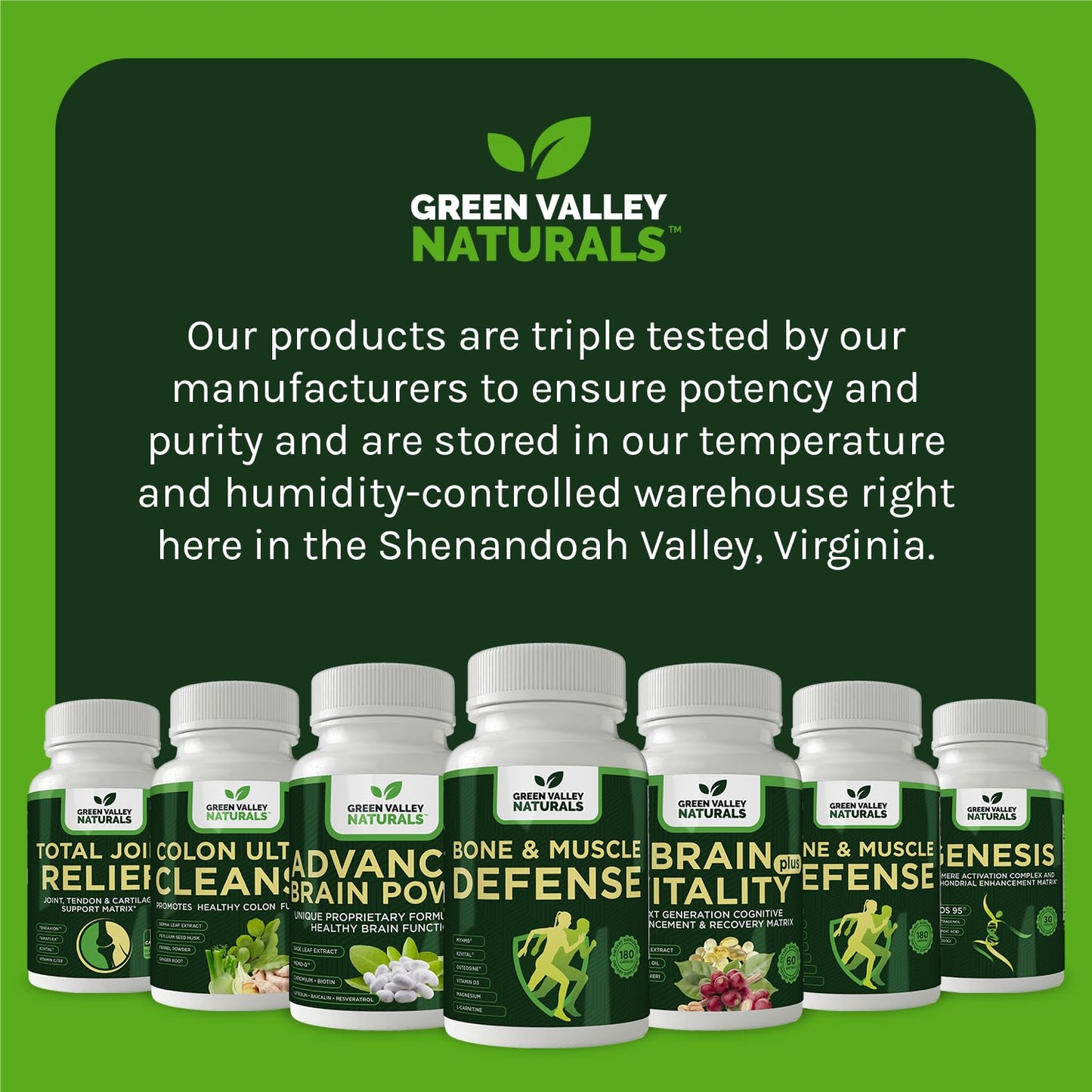 Green Valley Naturals Bone & Muscle Defense Supplement – Bone Health, Muscle Support & Joint Mobility Formula with MyHMB, Magnesium, Vitamin D3 & L-Carnitine for Daily Wellness, 60 Capsules - dailyvitalstore