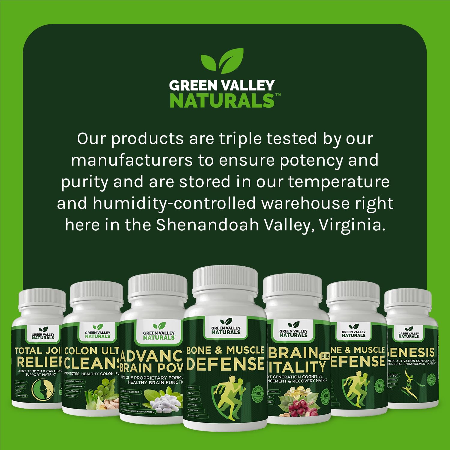 Green Valley Naturals Bone & Muscle Defense Supplement – Bone Health, Muscle Support & Joint Mobility Formula with MyHMB, Magnesium, Vitamin D3 & L-Carnitine for Daily Wellness, 60 Capsules - dailyvitalstore
