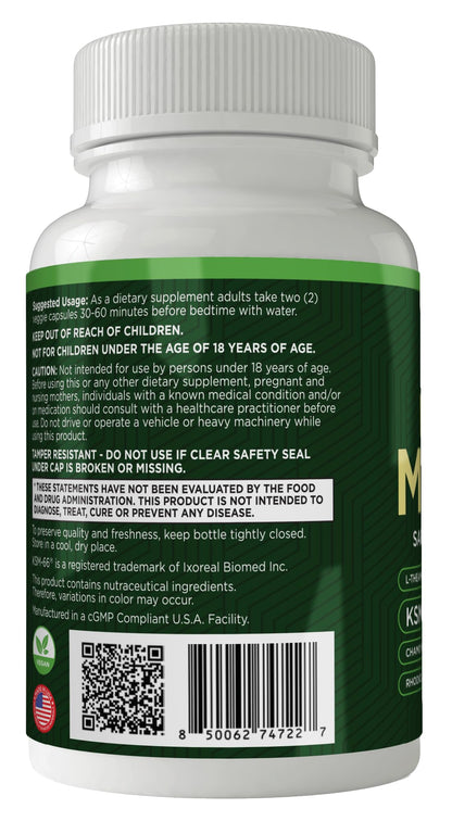 GREEN VALLEY NATURALS My Sleep Miracle Vegan Sleep Support Supplement | Melatonin-Free Formula | Ashwagandha, Chamomile & L-Theanine | Promotes Calm, Relaxation & Restful Sleep | 60 Capsules - dailyvitalstore