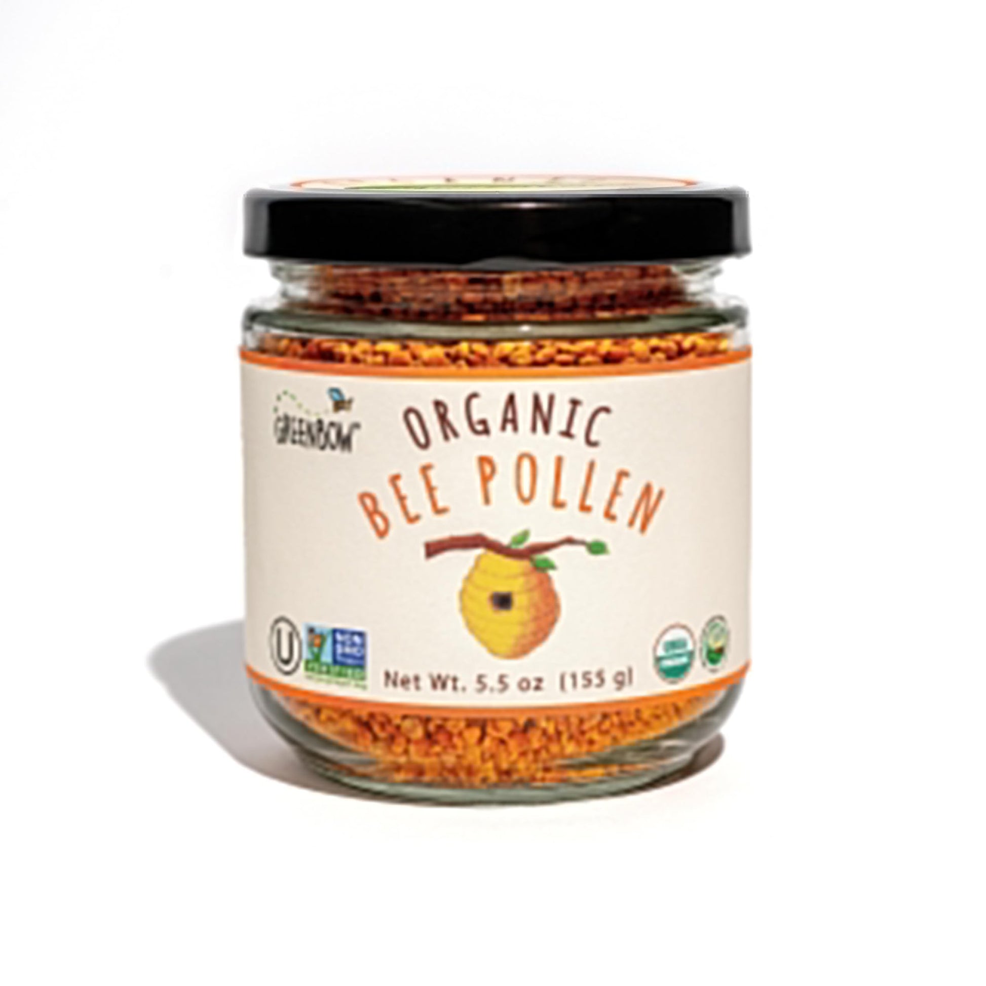 Greenbow Organic Bee Pollen - 100% USDA Certified Organic, Non-GMO, Halal, Kosher Certified, Pure & Natural Bee Pollen - Superfood Packed with Proteins - dailyvitalstore