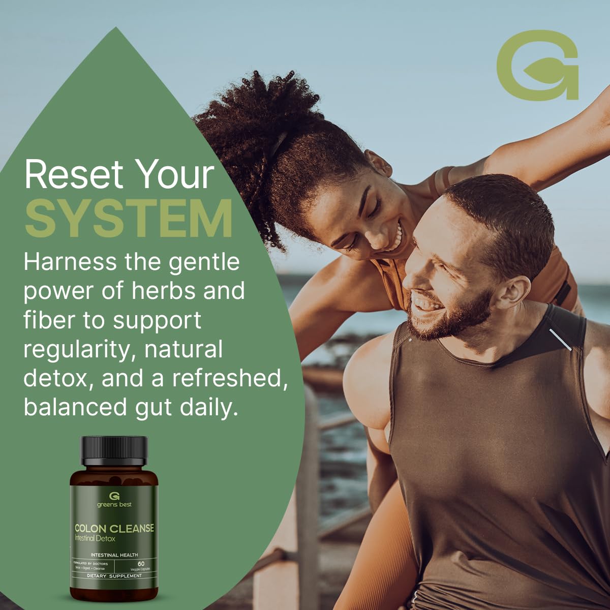 GREEN'S BEST Colon Cleanse Capsules – Advanced Digestive Support & Natural Detox – with Probiotics, Senna, Aloe Ferox & Fiber - dailyvitalstore