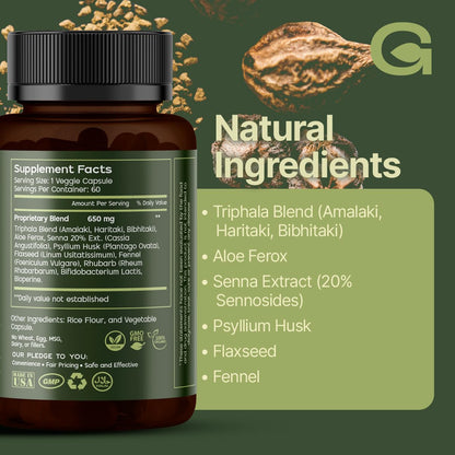 GREEN'S BEST Colon Cleanse Capsules – Advanced Digestive Support & Natural Detox – with Probiotics, Senna, Aloe Ferox & Fiber - dailyvitalstore