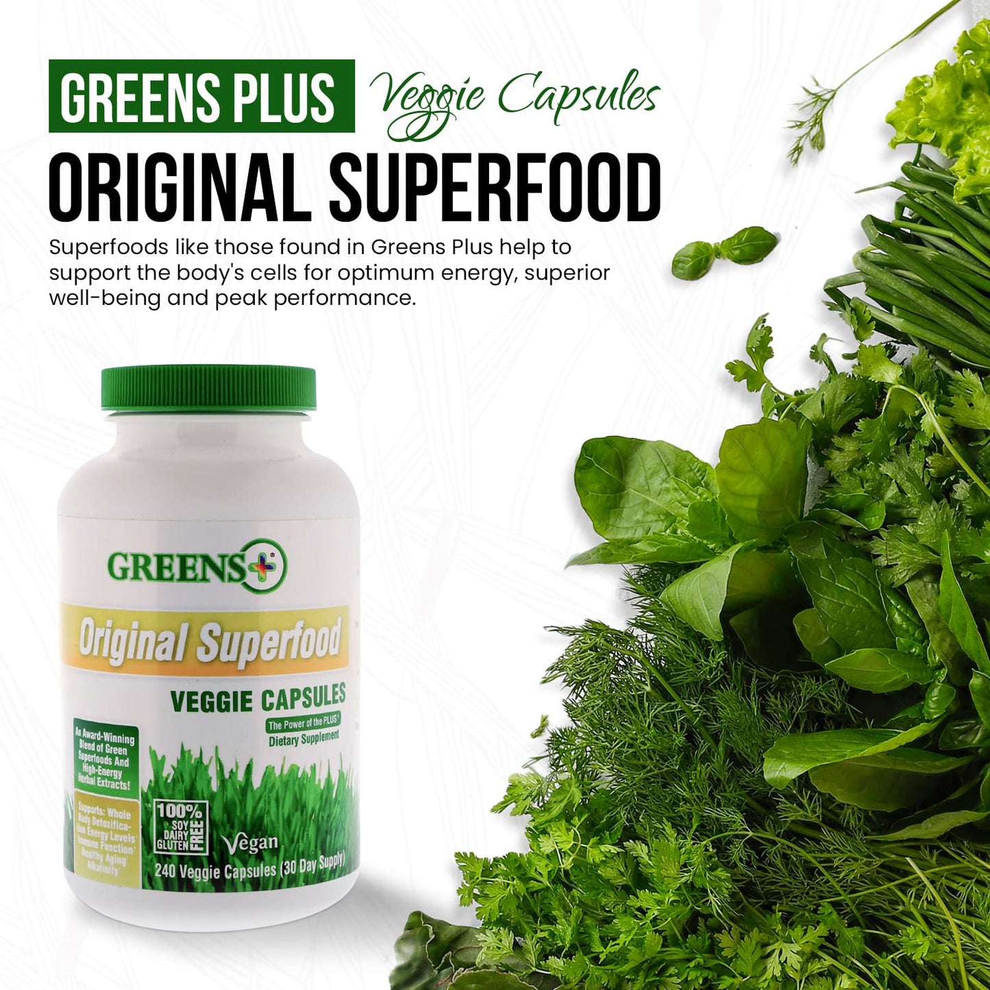 Greens+ Organic Reds Superfood Powder Organic Super Veggie Capsules - dailyvitalstore