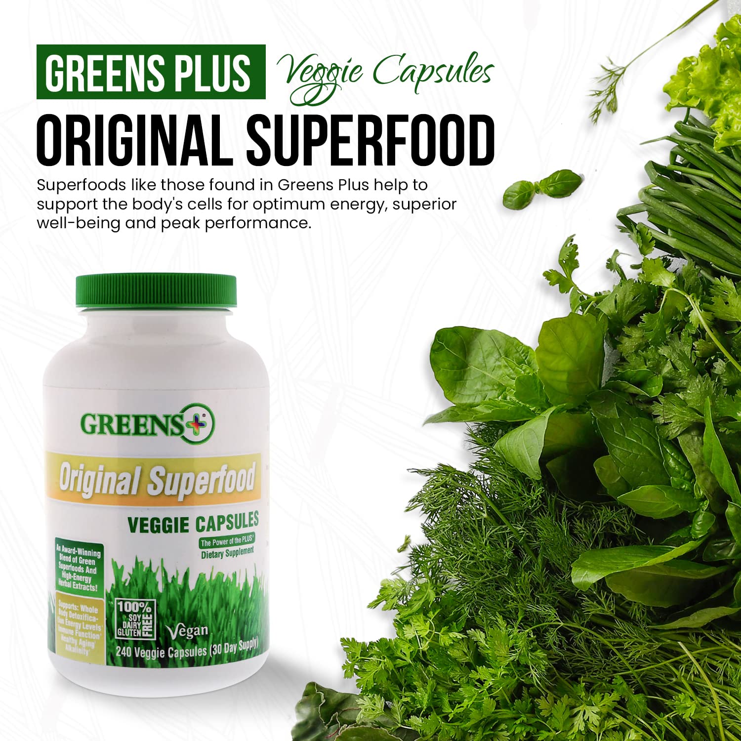 Greens+ Organic Reds Superfood Powder Organic Super Veggie Capsules - dailyvitalstore