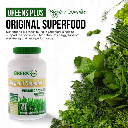 Greens+ Organic Reds Superfood Powder Organic Super Veggie Capsules - dailyvitalstore