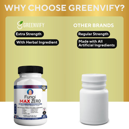 GREENVIFY Fungi Max Zero Hair, Nails & Skin Supplement. (1) - dailyvitalstore