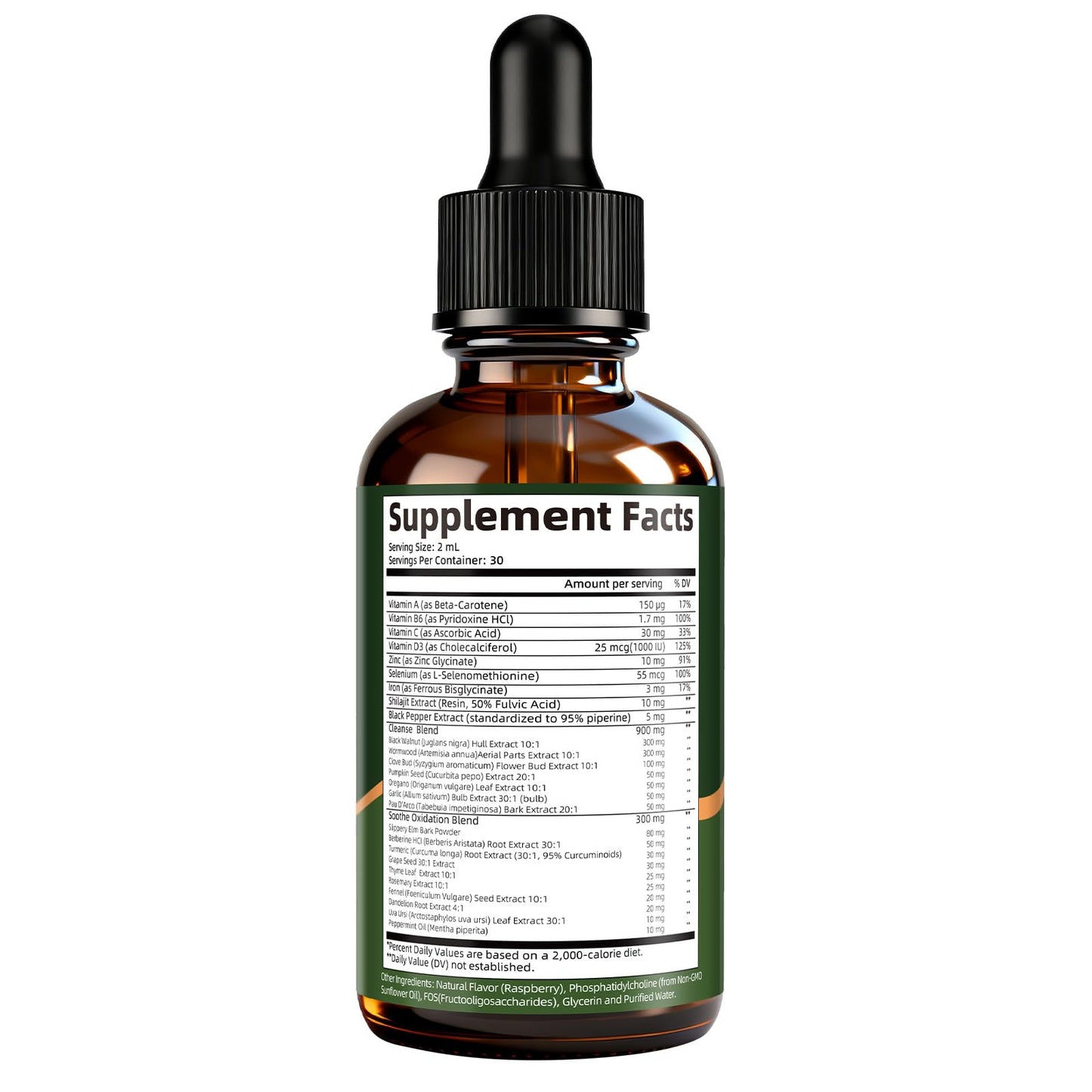 GrthNutr Black Walnut Wormwood Clove Tinture Cleanse for Humans - Gut Detox & Intestinal Health Digestive Support with Pumpkin, Oregano, Garlic Bulb - dailyvitalstore
