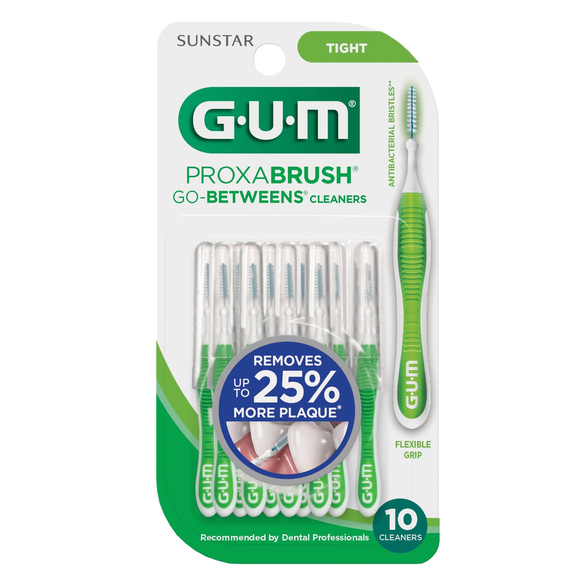 GUM Proxabrush Go-Betweens Tight Interdental Brushes – Soft Bristle Dental Picks for Plaque Removal, Health & Braces Care, 10 Count (Pack of 4) 40 Total - dailyvitalstore
