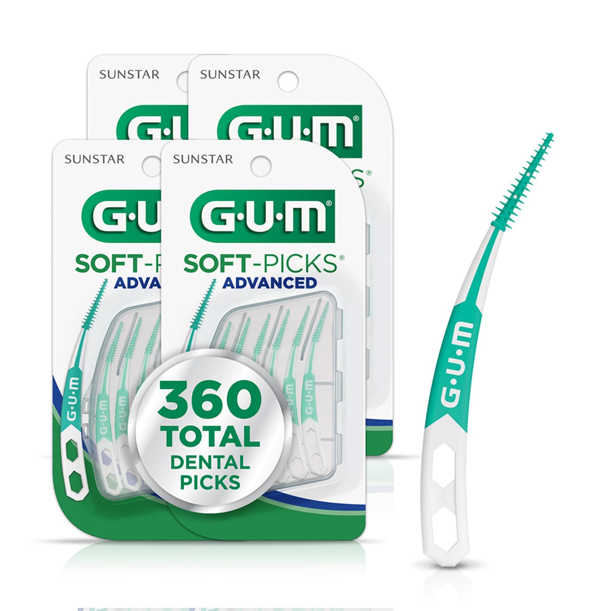 GUM Soft-Picks Advanced – Easy-to-Use Interdental Picks for Plaque Removal & Gum Health with Convenient Carry Case, Dentist Recommended - dailyvitalstore