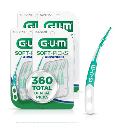 GUM Soft-Picks Advanced – Easy-to-Use Interdental Picks for Plaque Removal & Gum Health with Convenient Carry Case, Dentist Recommended - dailyvitalstore