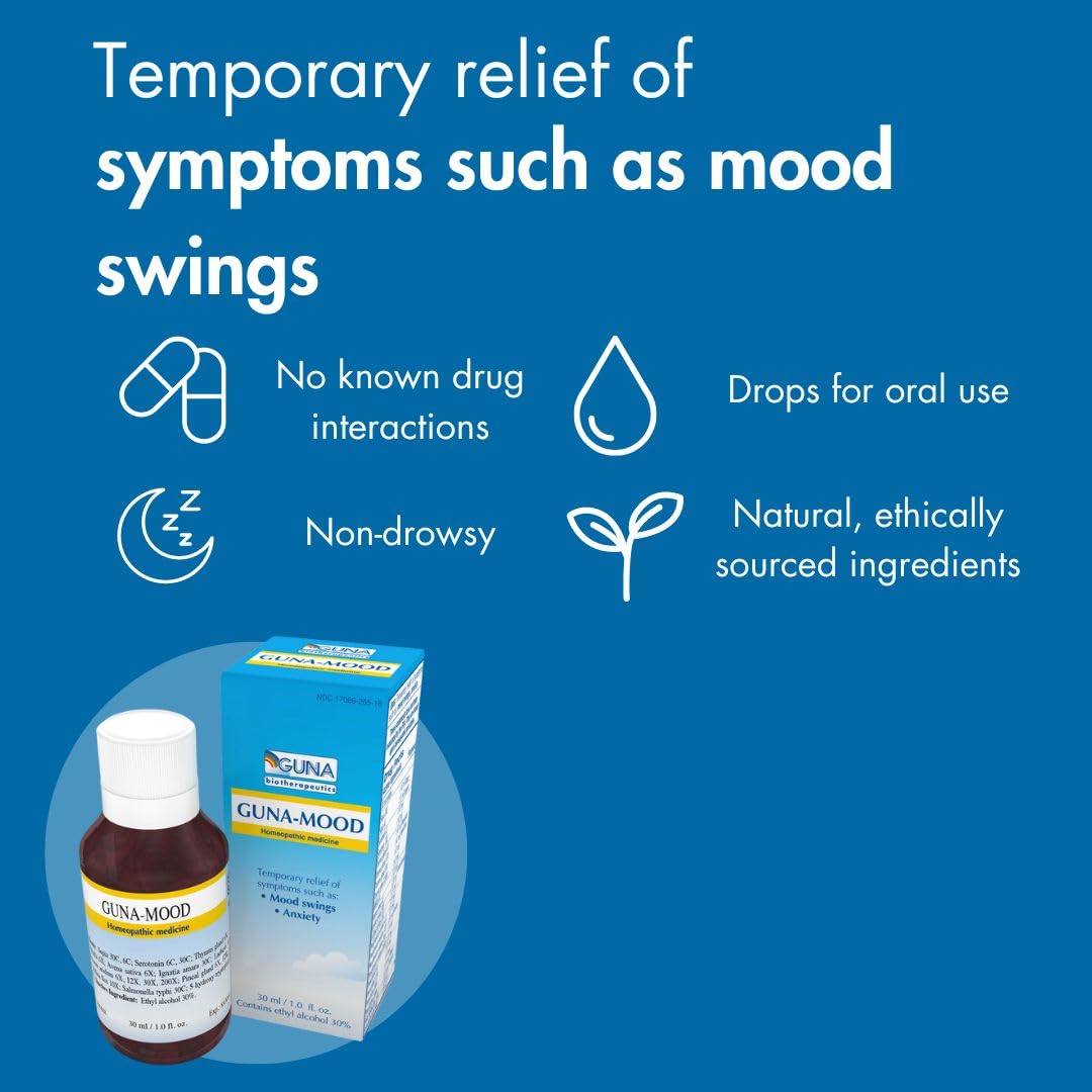 Guna Mood Natural Homeopathic Relaxation Aid - 1 Ounce - dailyvitalstore