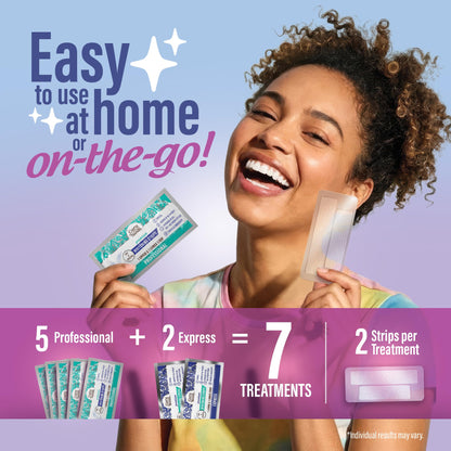 GuruNanda Teeth Whitening Strips Kit - 7-Day Treatment with Non-Slip, Dry Strip Technology - dailyvitalstore