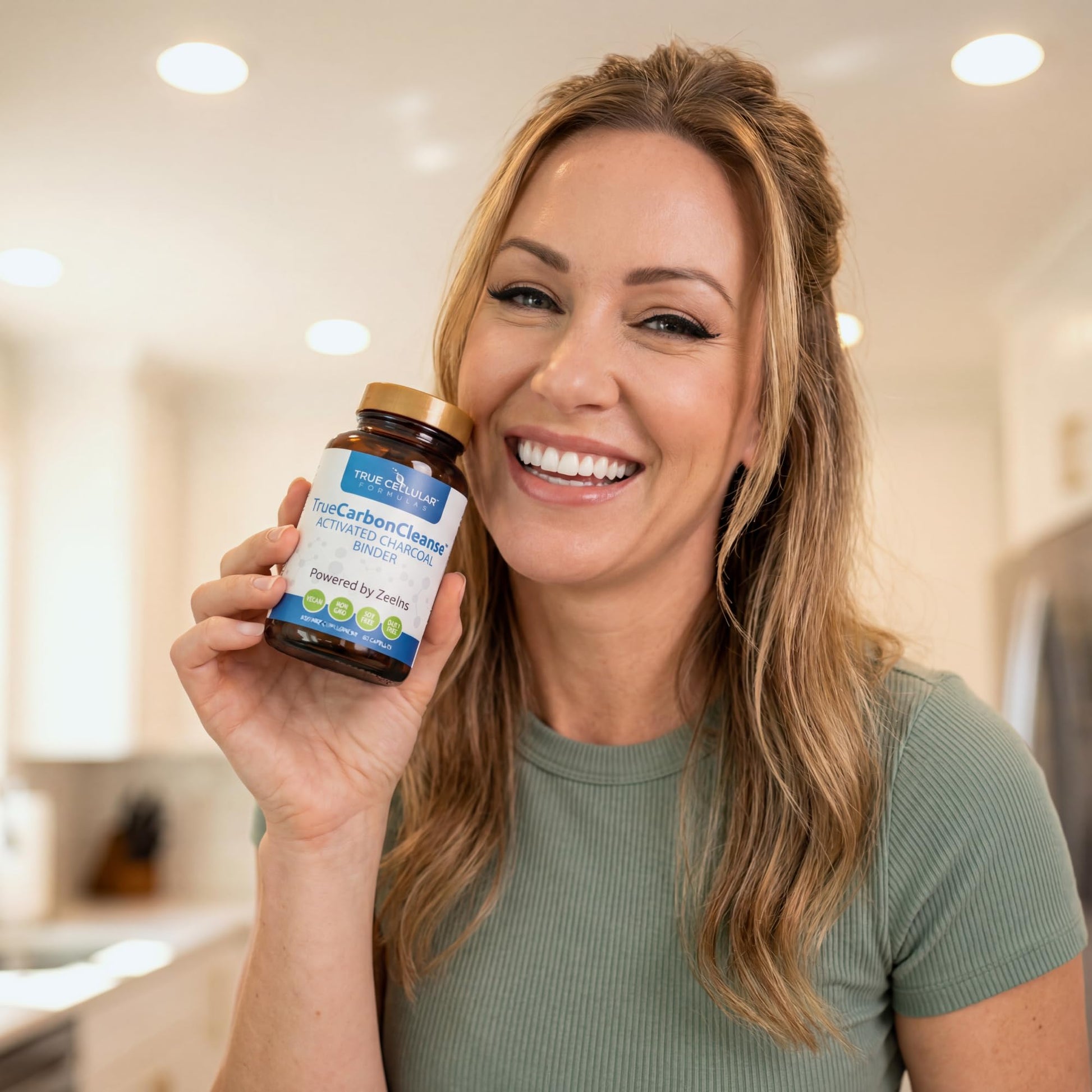 Gut Detox & Liver Cleanse - Organic Activated Charcoal Capsules with Clinoptilolite Zeolite Binder - TrueCarbonCleanse™ Carbon Supplement - 60 Bamboo Charcoal Pills - dailyvitalstore