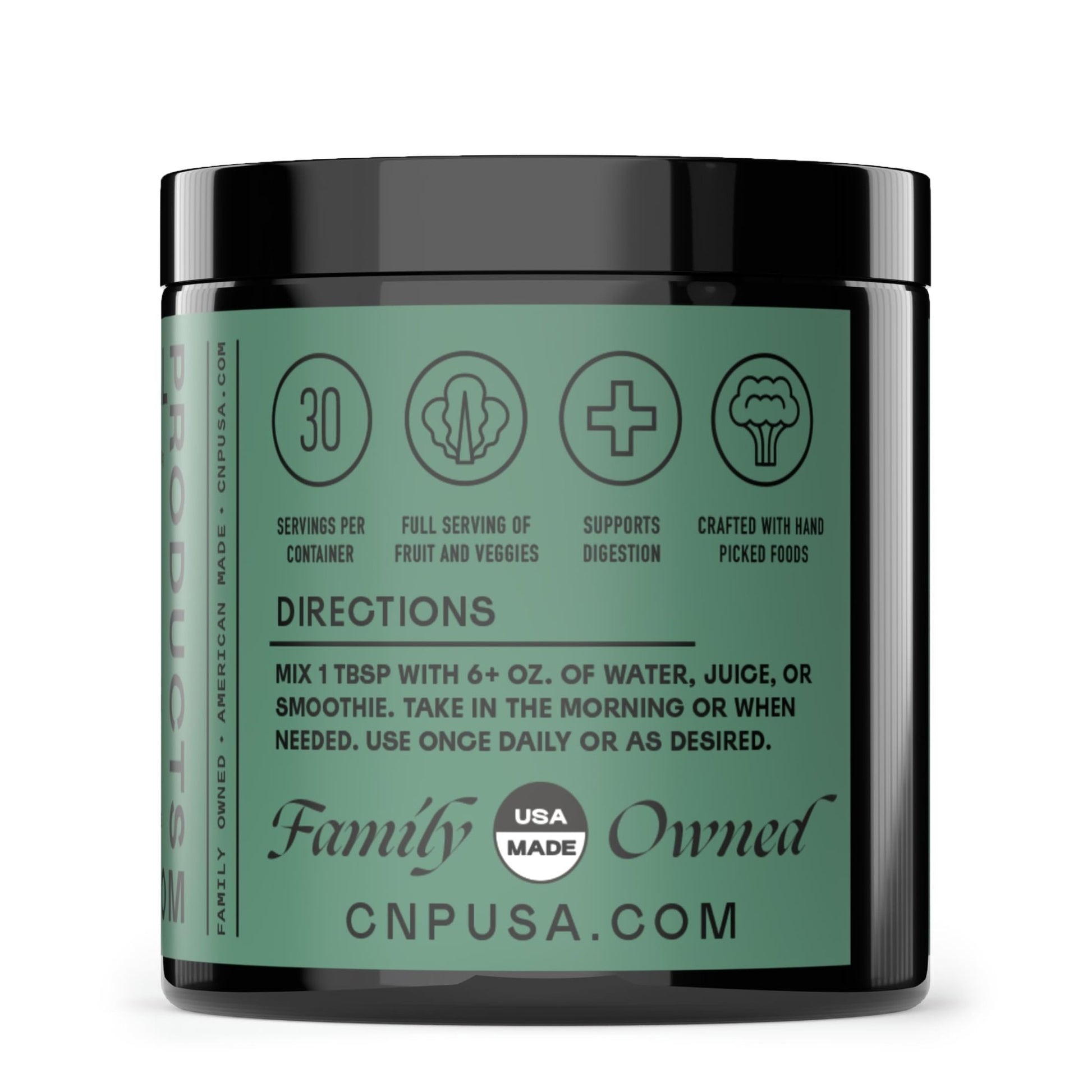 Gut Greens Superfood Powder Formula Supplement - Amazing Raw Digestive Enzyme Supplements Grass Mix, 9oz, 30 Servings - dailyvitalstore