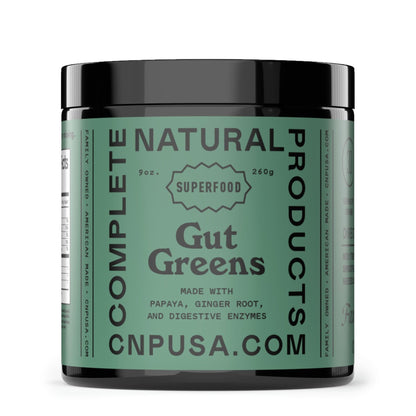 Gut Greens Superfood Powder Formula Supplement - Amazing Raw Digestive Enzyme Supplements Grass Mix, 9oz, 30 Servings - dailyvitalstore