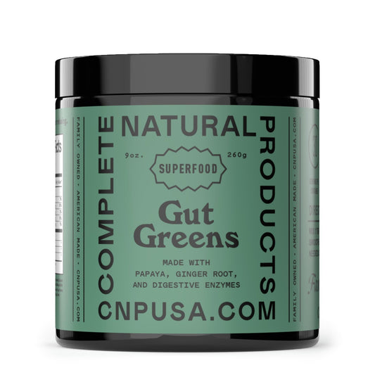 Gut Greens Superfood Powder Formula Supplement - Amazing Raw Digestive Enzyme Supplements Grass Mix, 9oz, 30 Servings - dailyvitalstore