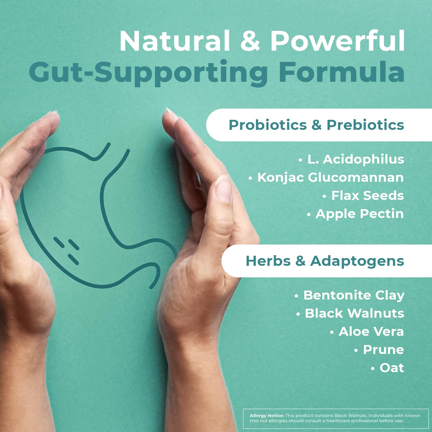 GutOptim Probiotic & Prebiotic Capsules | Pre and Probiotics for Synbiotic Gut Health & Bloating Relief for Women & Men | Enzyme with Probiotics for Digestive Health | Non-GMO, 60 Ct, 3 Month Supply - dailyvitalstore