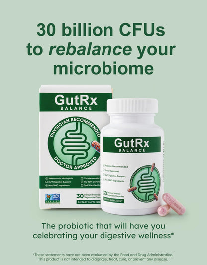 GutRx Balance – Probiotics for Women & Men with Akkermansia Probiotic & Christensenella, Alternative for Gut Health with Lactobacillus Plantarum, - dailyvitalstore